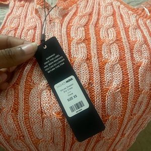 Mizuka Sweater Midi Dress - Orange